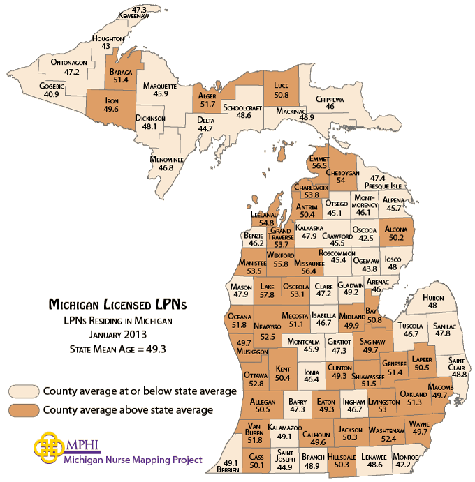 LPNs mean age map